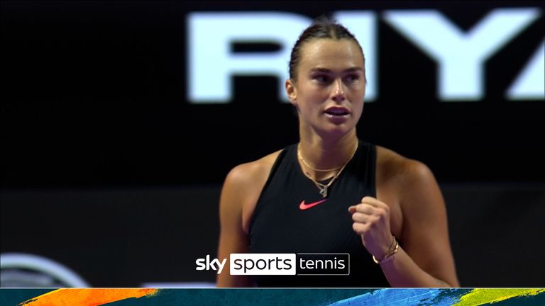 sabalenka chopped slice return