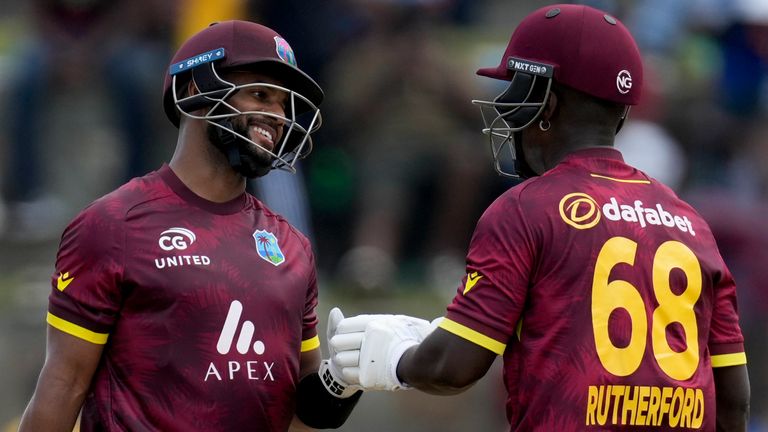 West Indies captain Shai Hope (AP)