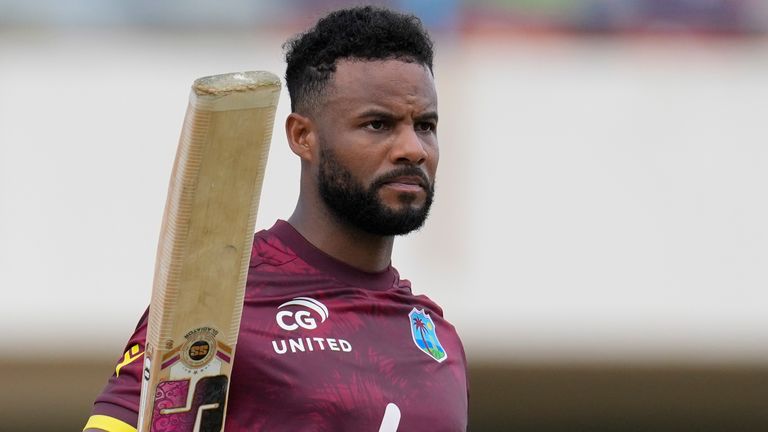 West Indies captain Shai Hope (Associated Press)