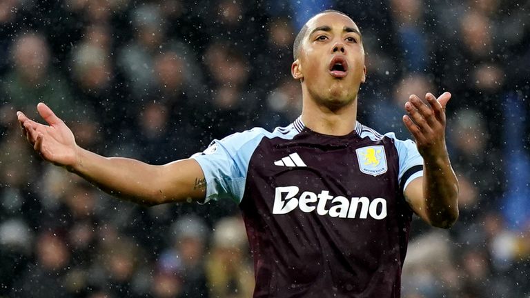 Youri Tielemans reacts after his penalty is saved by Dean Henderson