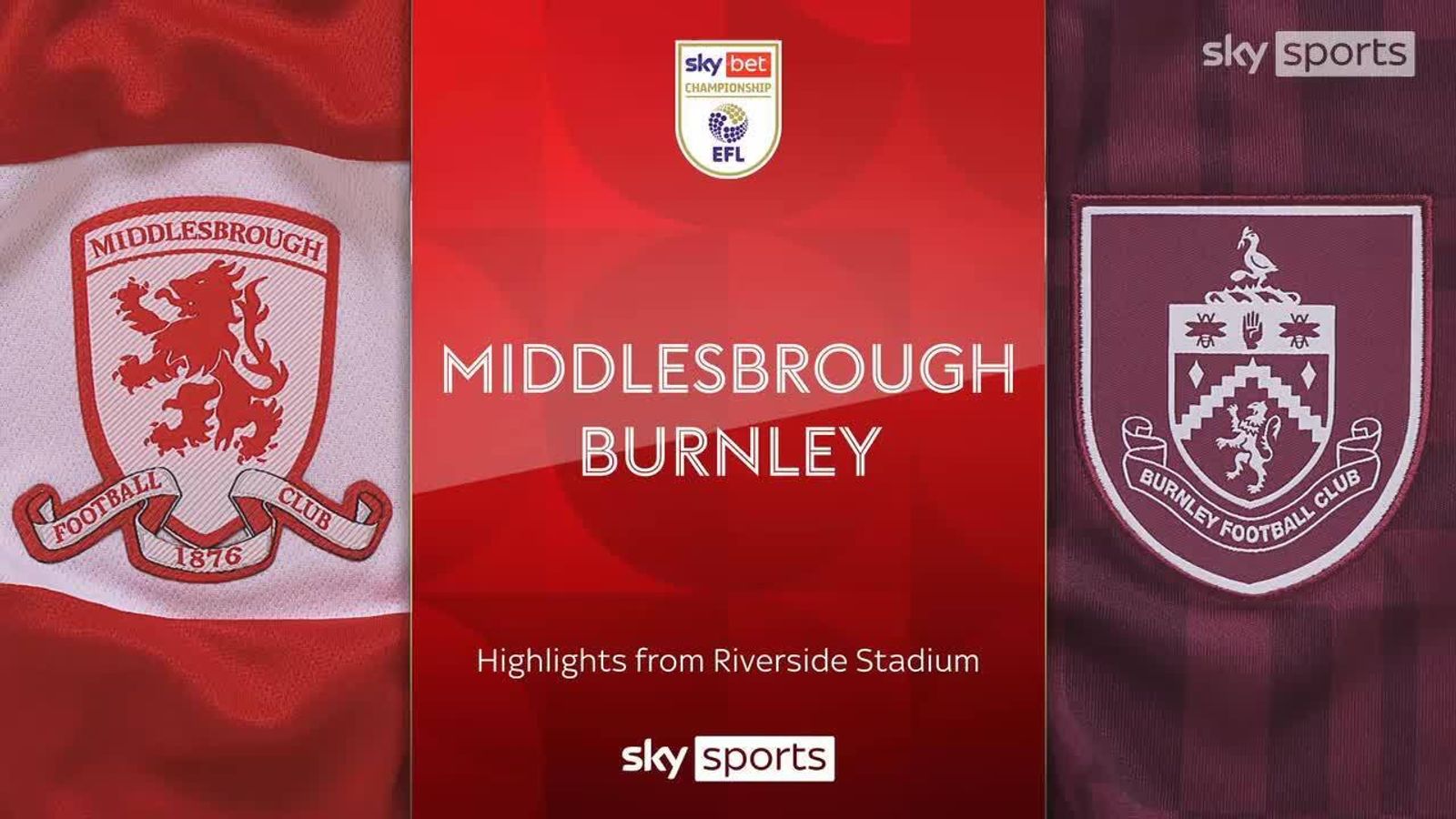 Middlesbrough 0 - 0 Burnley - Match Report & Highlights