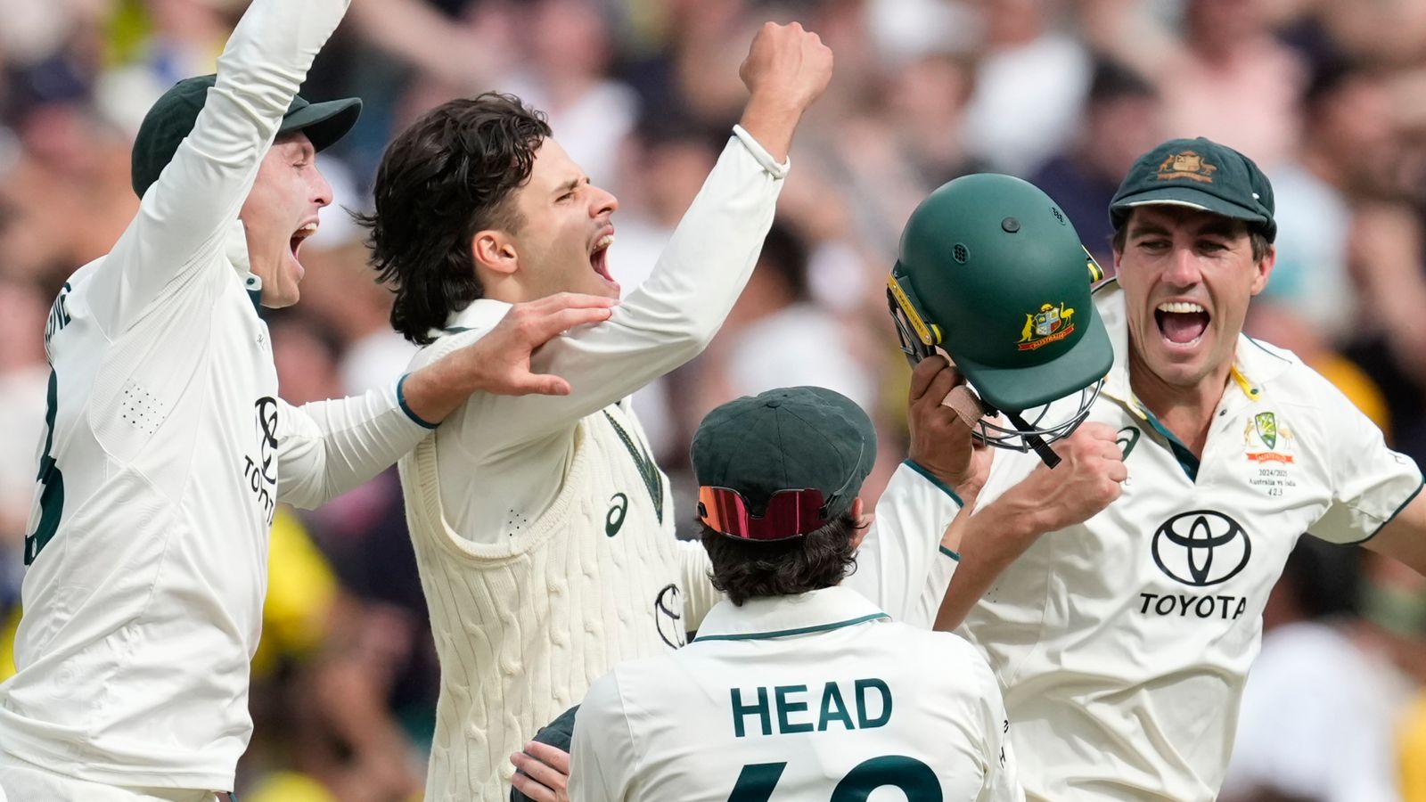 Australia vs India: Home side take Test series lead after flurry of wickets at the MCG as Pat Cummins stars