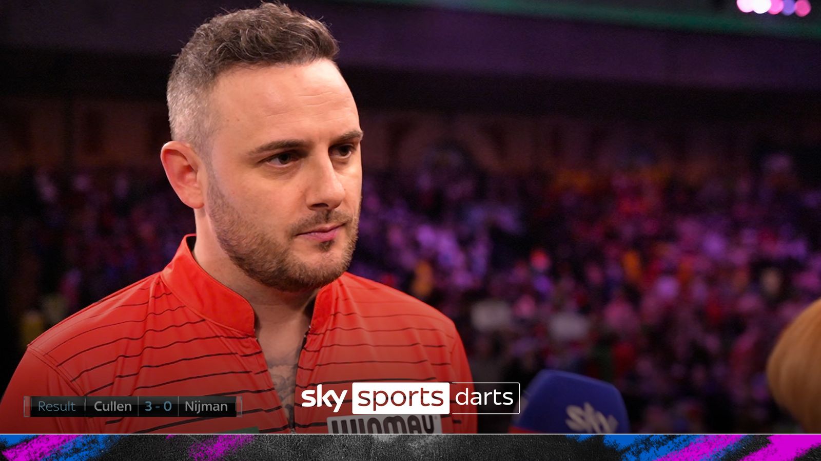 World Darts Championship What caused Joe Cullen