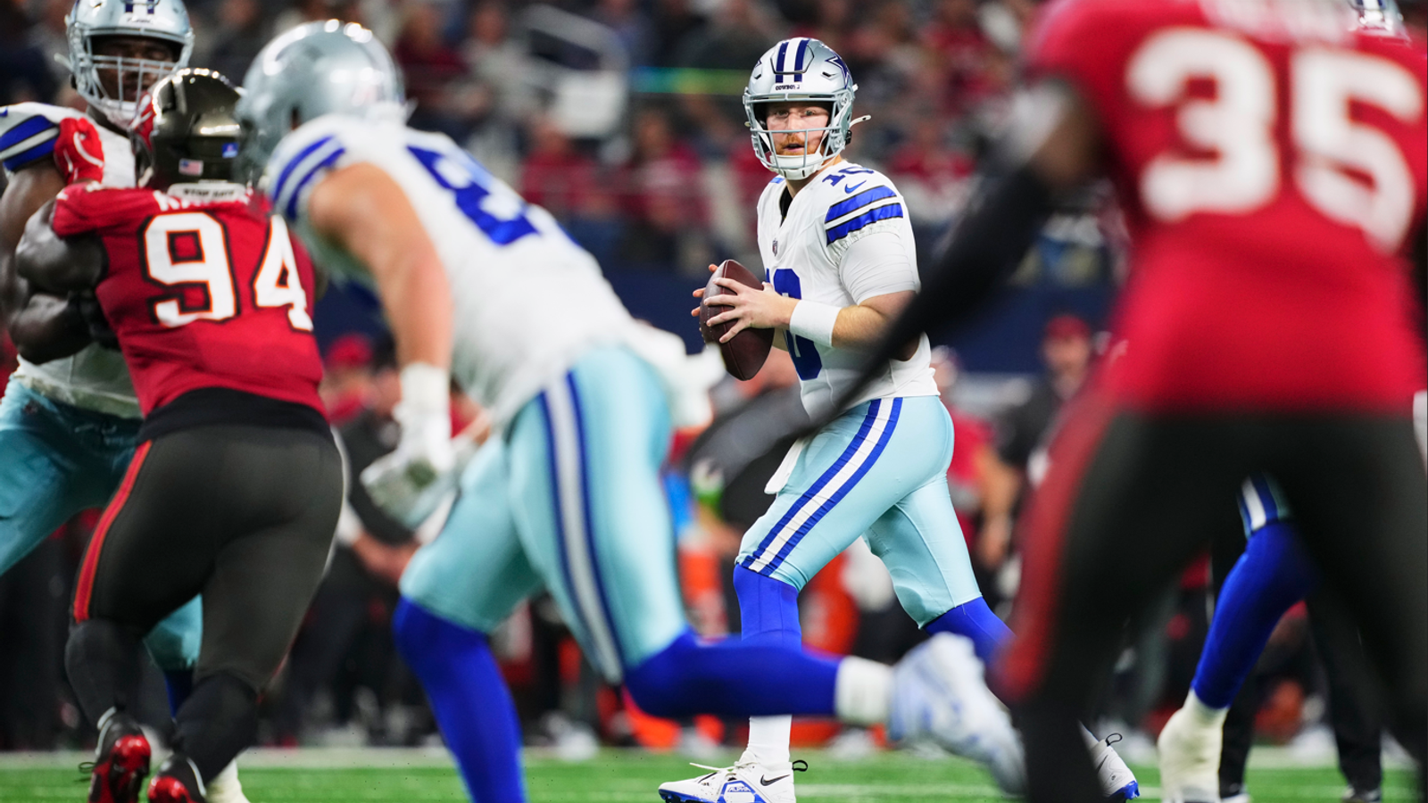 NFL results and highlights: Baker Mayfield and the Tampa Bay Buccaneers playoff hopes dented by 26-24 defeat to Dallas Cowboys