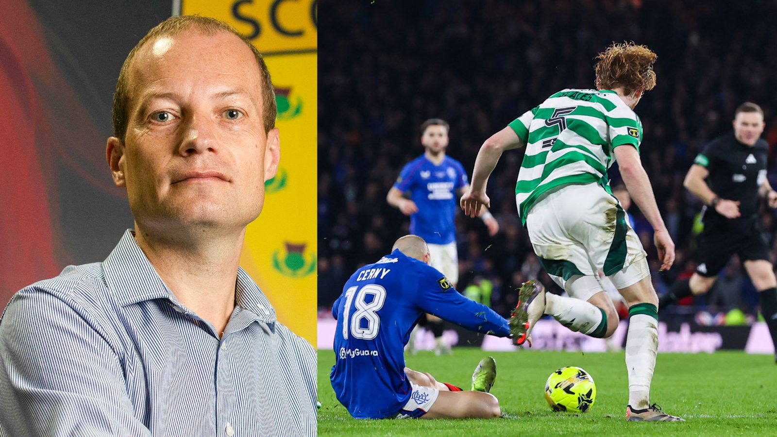 Rangers should have been awarded penalty vs Celtic in League Cup final, admits SFA head of refereeing Willie Collum