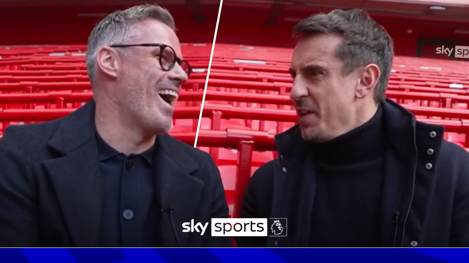 Jamie Carragher grills Gary Neville over Manchester United prediction