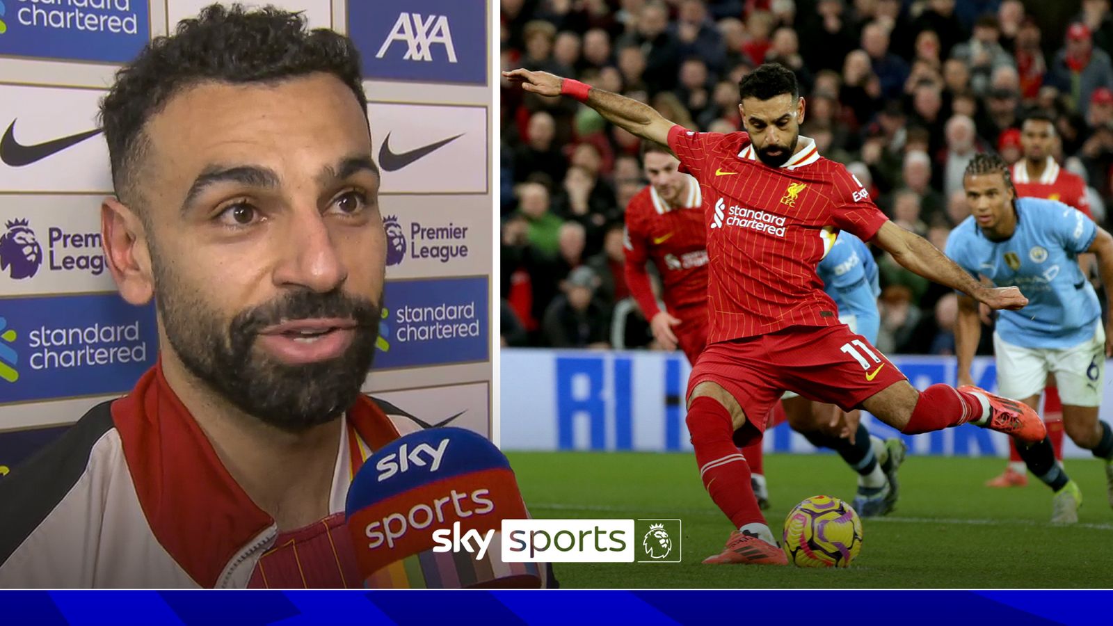 Mohamed Salah says he has probably played his last ever match against Manchester City at Anfield after helping the Reds secure a 2-0 win in the Premier League.