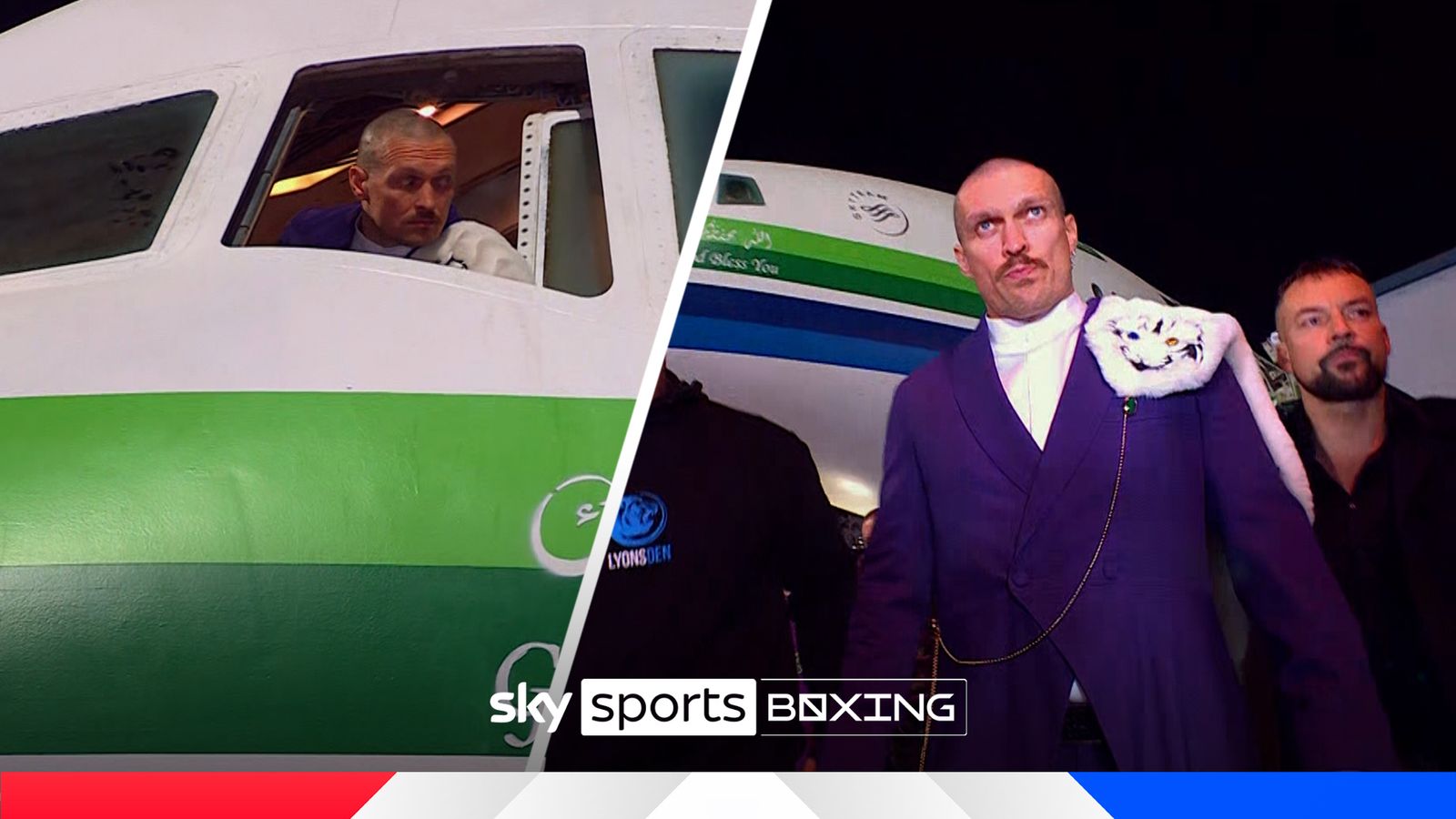 'What SCENES!' | Usyk hangs out cockpit before EXTRAVAGANT arrival!