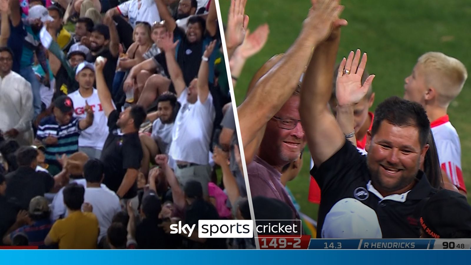 South Africa vs Pakistan Fan takes sensational onehanded catch from the crowd! Cricket News