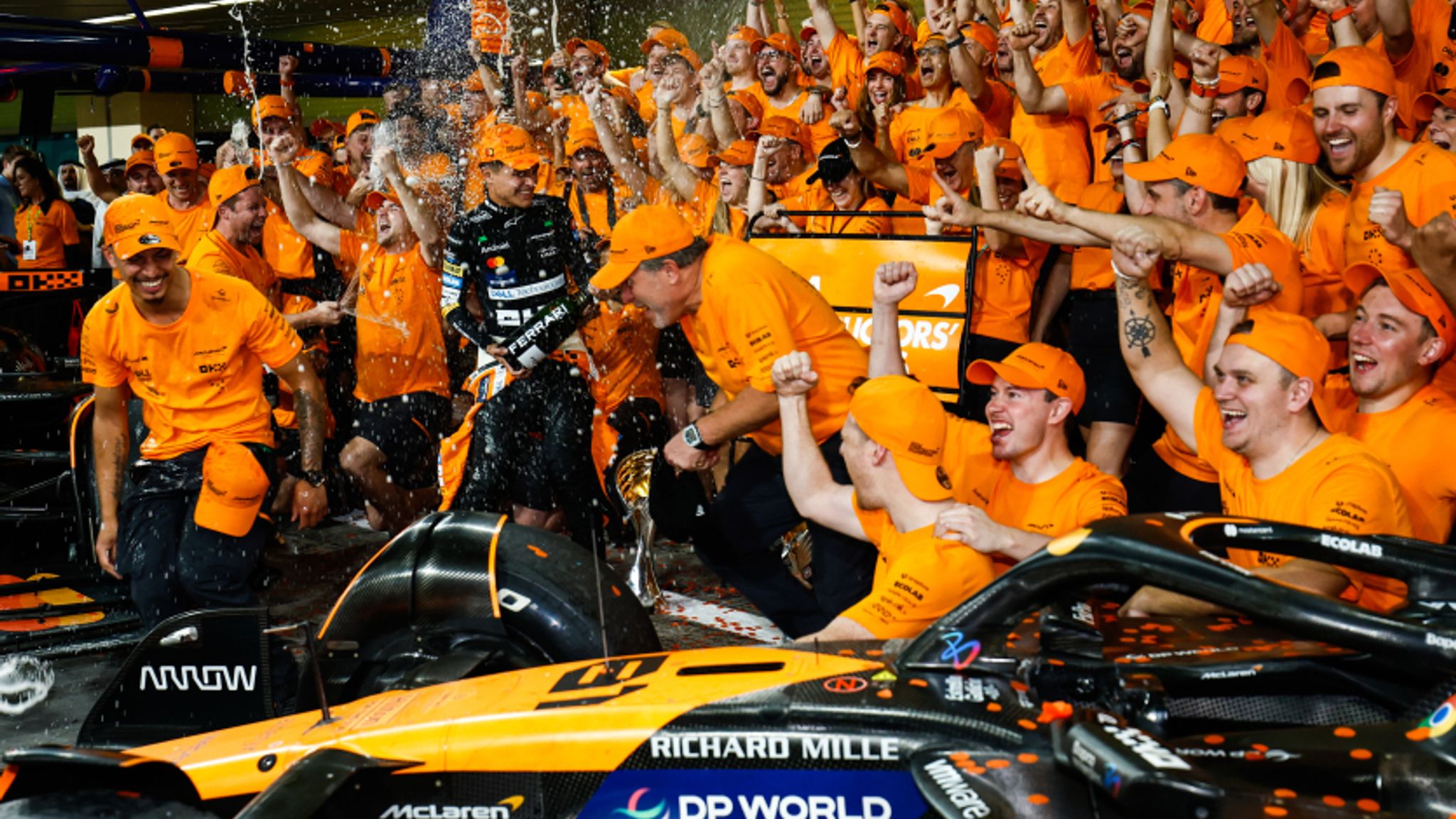 Lando Norris Leads McLaren to F1 Constructors Championship Victory in Abu Dhabi 2024