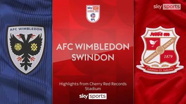 AFC Wimbledon 1-1 Swindon