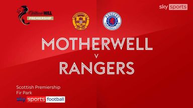 Motherwell 2-2 Rangers