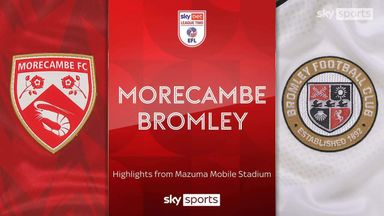 Morecambe 0-2 Bromley