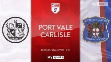 Port Vale 0-0 Carlisle