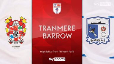 Tranmere Rovers 1-1 Barrow