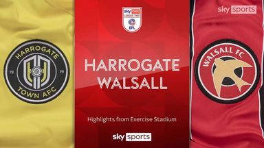 Harrogate 0-2 Walsall 