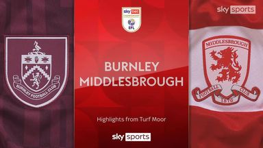 Two top finishes as Burnley, Boro share spoils