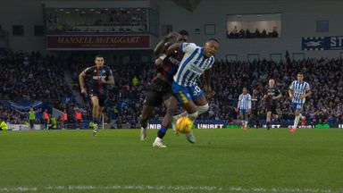 Disallowed Goal D Munoz Brighton 0 - 2 Crystal Palace