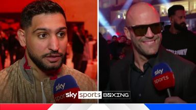 Hamed, Khan and Statham make their Usyk vs Fury 2 predictions! 