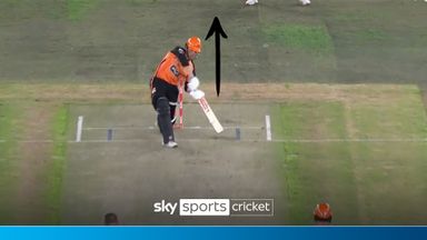 Bizarre moment Big Bash shot hits the roof!