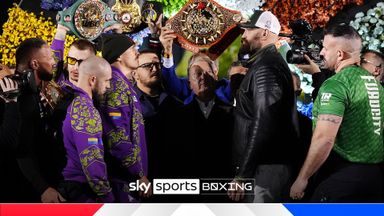 Mind games? Final Usyk-Fury face-off lasts seconds!