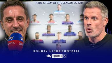 'Are you serious?' | Neville and Carragher clash over their teams of the season