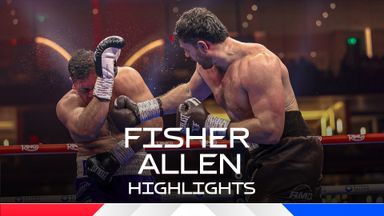 Highlights: Fisher floored but wins controversial decision over Allen