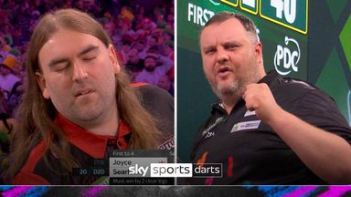 'OH NO!!' | Joyce wins thriller as Searle misses single 20 in final set DRAMA!