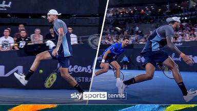 'Djokovic enjoyed that!' | Kyrgios wins 'incredible' point with tweener lob!