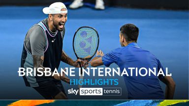 Kyrgios, Djokovic entertain crowd with doubles debut win in Brisbane