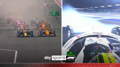 Restart MAYHEM as Max holds off Lando... Hulk and Perez out