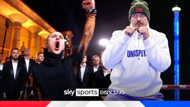 'Absolutely breathtaking!' | Usyk's INTIMIDATING public work out!