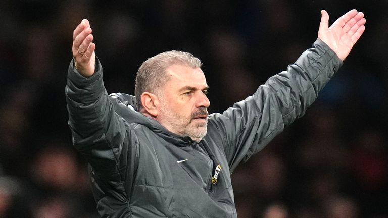 Tottenham head coach Ange Postecoglou