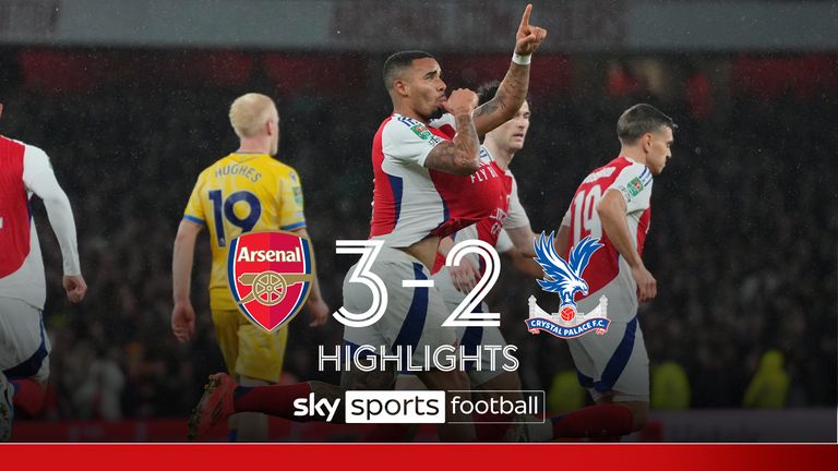 Arsenal 3-2 Crystal Palace | Highlights from the Carabao Cup