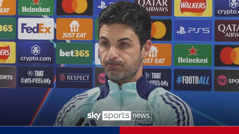 Mikel Arteta gives update on squad injuries ahead of Champions League match