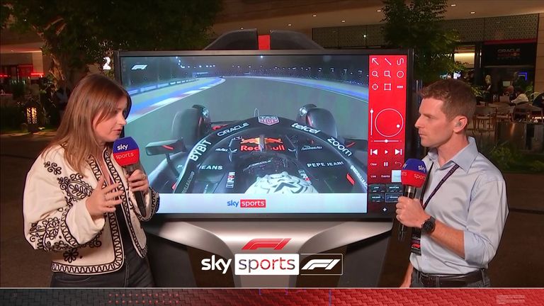 Qatar GP - Sky Pad looking at Verstappen