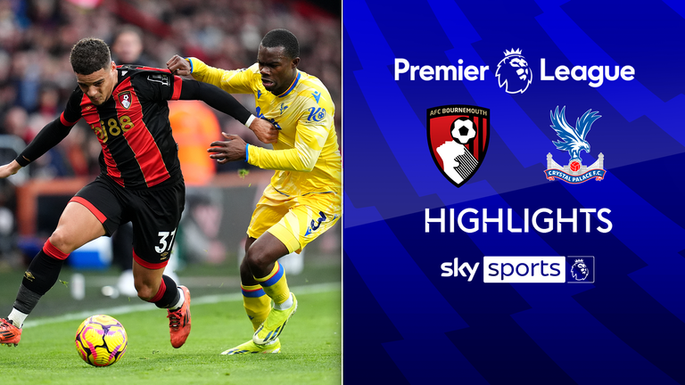 Bournemouth-Crystal Palace Premier League highlights.