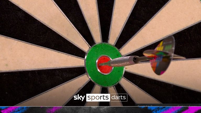 Ryan Joyce mengeluarkan 124 untuk maju pada set ketiga melawan Danny Noppert dalam pertandingan Kejuaraan Dart Dunia mereka.