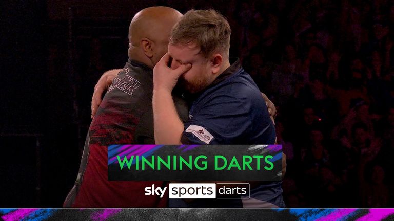 Cameron Menzies was visibly emotional after falling to a 3-1 loss at the hands of Leonard Gates at the World Darts Championship.