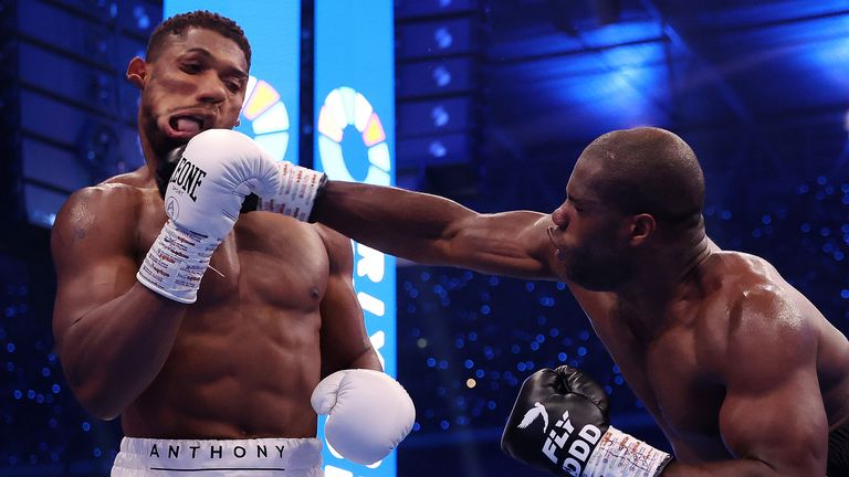 Dubpois produced a stunning fifth-round knockout of Anthony Joshua to retain the IBF world heavyweight title in September