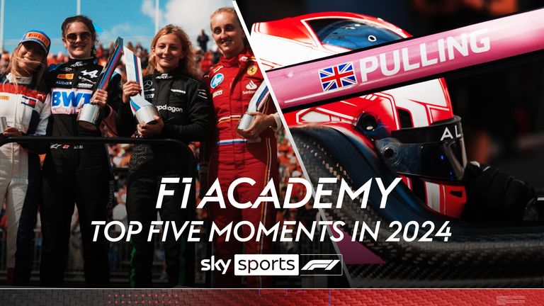 F1 ACADEMY in the best five moments in 2024.