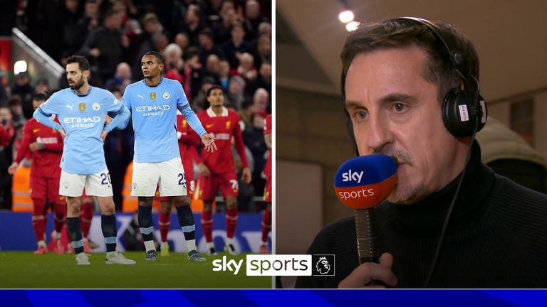 Gary Neville gaf zijn mening over de achteruitgang van Manchester City nadat ze voor de vierde keer op rij in de Premier League verloren.