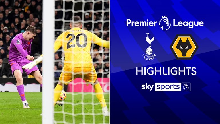 Highlights from the Premier League match between Tottenham Hotspur and Wolverhampton Wanderers.