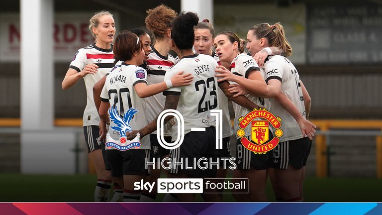 Sorotan WSL Crystal Palace vs Manchester United