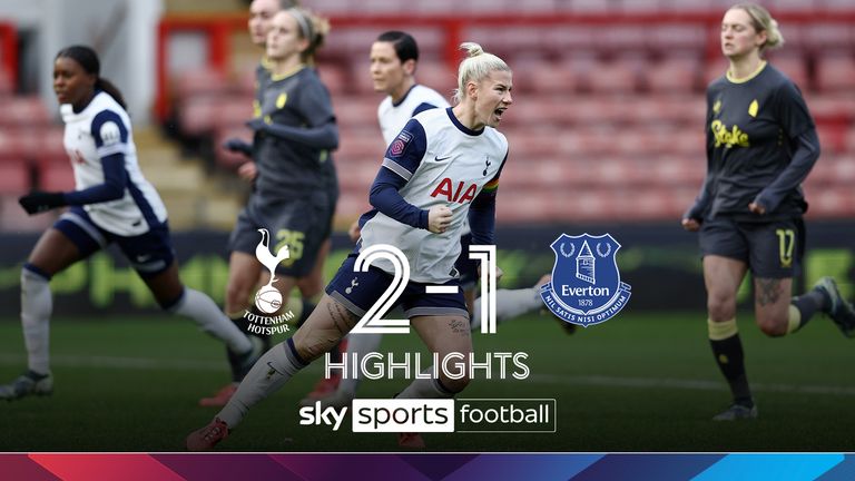 Tottenham 2-1 Everton highlights WSL