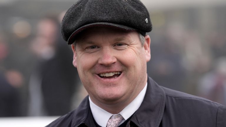 Gordon Elliott celebrates his 100th Grade One win.