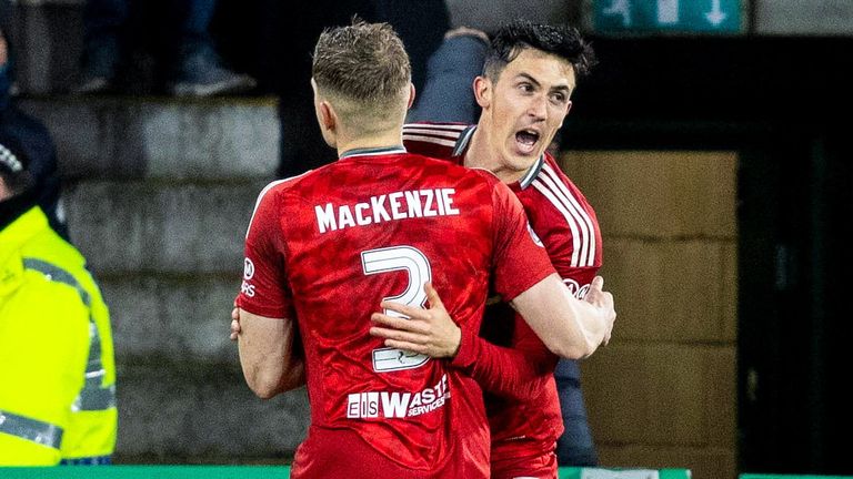 Jamie McGrath (R) and Jack Mackenzie are among several Aberdeen players out of contract this summer