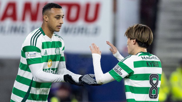 Should Adam Idah or Kyogo Furuhashi start for Celtic against Rangers?