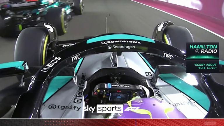 'Sorry about that guys!' | Hamilton false start at Qatar GP