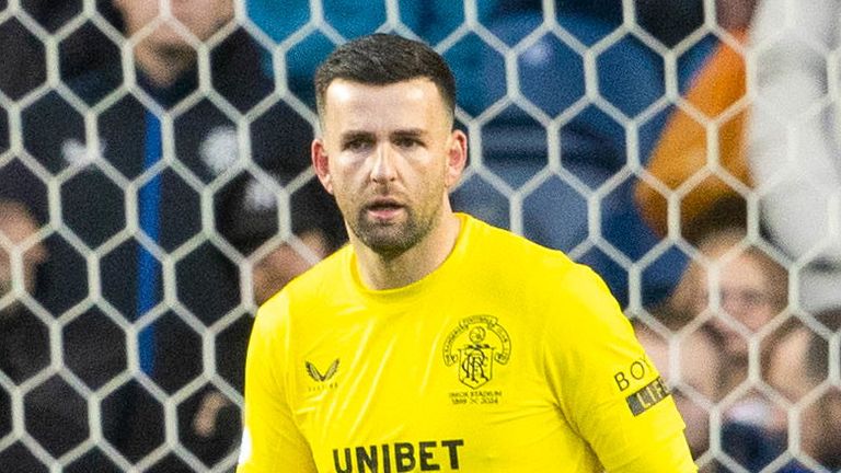 GLASGOW, SCOTLAND - DECEMBER 21: Rangers' Liam Kelly during a William Hill Premiership match between Rangers and Dundee at Ibrox Stadium, on December 21, 2024, in Glasgow, Scotland. (Photo by Alan Harvey / SNS Group)